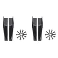 thumbnail image 1 of 2X Side Skirts Fits Universal Vehicles Black 450mm Exterior Side Bottom Line Extensions Splitter Lip Car Diffusers,2 pair * Car Bumper Rear Lip Side Skirt with some bolts,bright black, 1 of 8