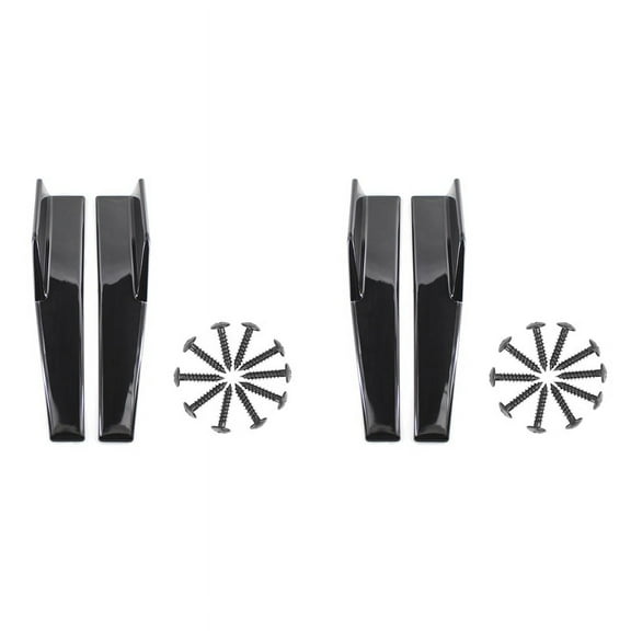 2X Side Skirts Fits Universal Vehicles Black 450mm Exterior Side Bottom Line Extensions Splitter Lip Car Diffusers