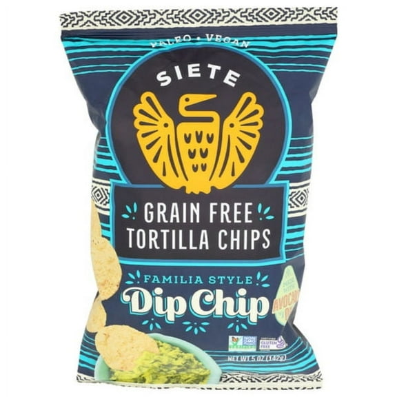 2X - Siete Familia Style Dip Grain Free Tortilla Chips 5 oz Package May Vary