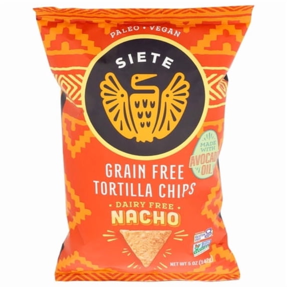 2X - Siete Nacho Tortilla Chips 5 oz Package May Vary