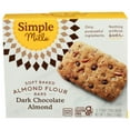 thumbnail image 1 of 2X - Simple Mills Soft Baked Almond Flour Dark Chocolate Almond Bars 5 Pack 1.19 oz Package May Vary, 1 of 1