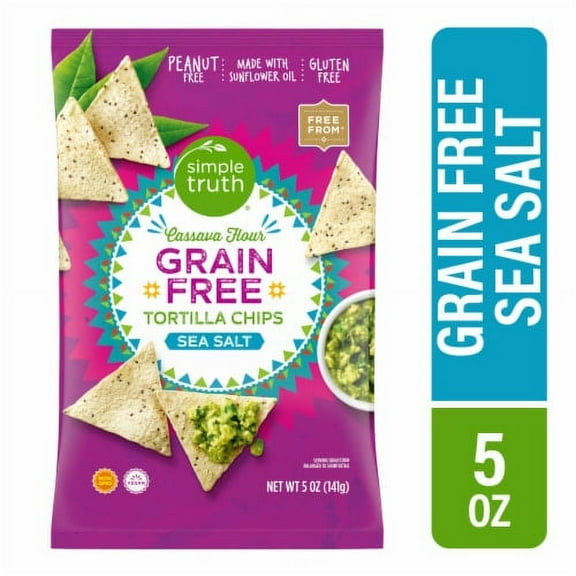 2X-Simple Truth Grain Free Sea Salt Tortilla Chips - 5 oz