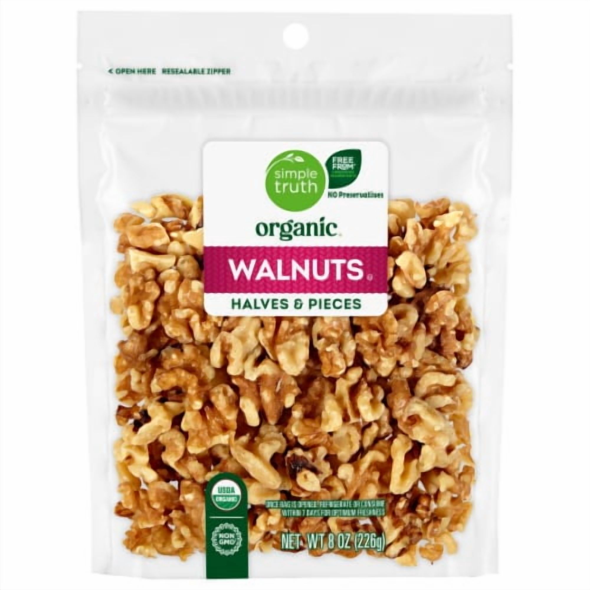 2X - Simple Truth Halves & Pieces Organic Walnuts