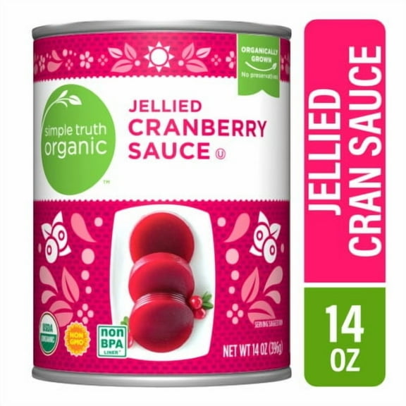 2X - Simple Truth Organic Canned Jellied Cranberry Sauce