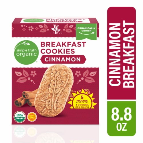 2X-Simple Truth Organic Cinnamon Breakfast Cookies - 1.76 oz - 5 ct