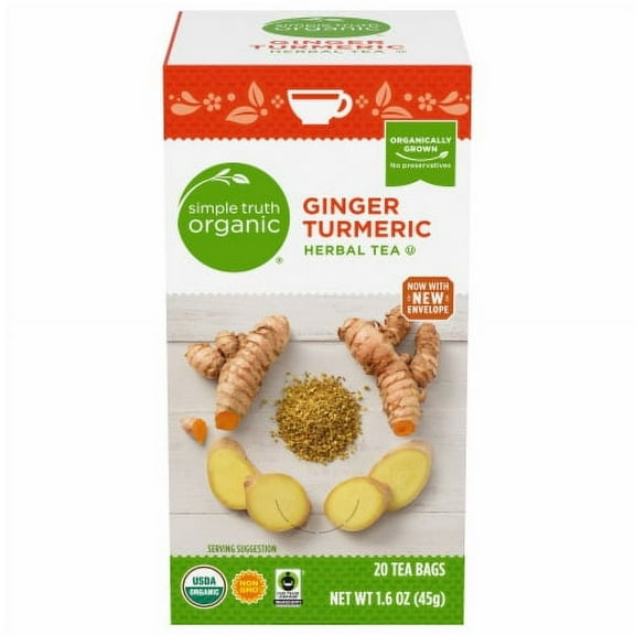 2X - Simple Truth Organic Ginger Turmeric Herbal Tea