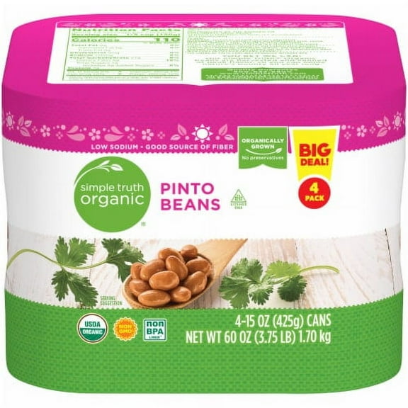 2X-Simple Truth Organic Pinto Beans BIG Deal! - 15 oz - 4 ct