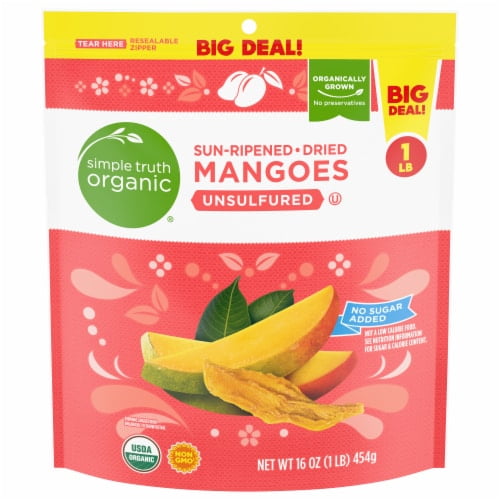 2X-Simple Truth Organic Sun Ripened Unsulfured Dried Mangoes - 16 oz