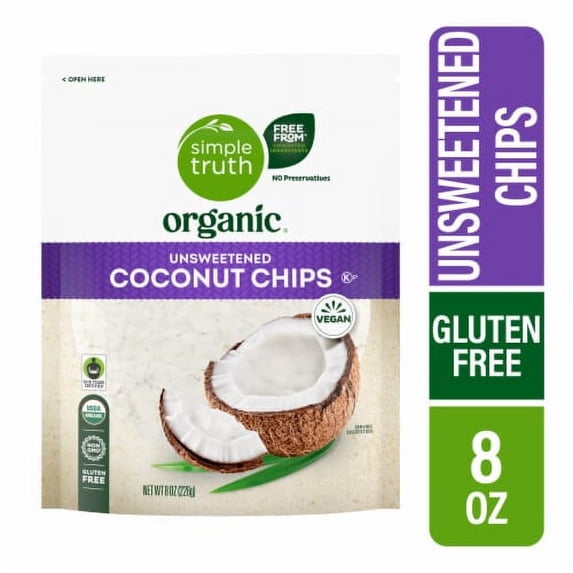 2X - Simple Truth Organic Unsweetened Coconut Chips