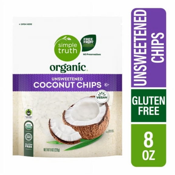 2X - Simple Truth Organic Unsweetened Coconut Chips