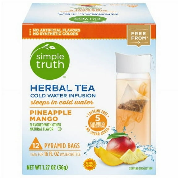 2X - Simple Truth Pineapple Mango Cold Water Infusion Herbal Tea