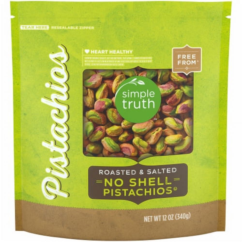 2X - Simple Truth Roasted & Salted No Shell Pistachios