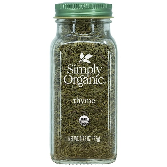 2X - Simply Organic Whole Thyme Leaf, Certified Organic | 0.78 Oz | Thymus Vulgaris L.