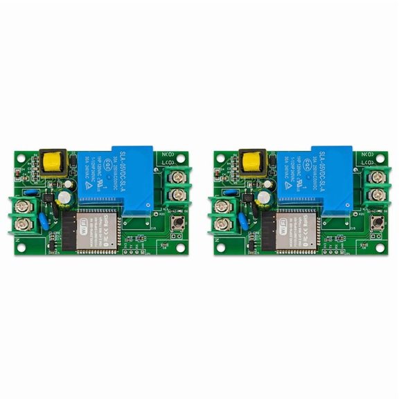 2X  Single Channel Relay Module AC220V Power Supply 30A WIFI Bluetooth Relay Module Development Board