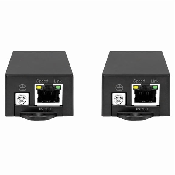 2X Single Port 802.3af /At 1000Mbps Active Poe to 24V Passive Poe Converter,2 x Converter(Due to different product batches, the appearance , which does not affect the use),Black