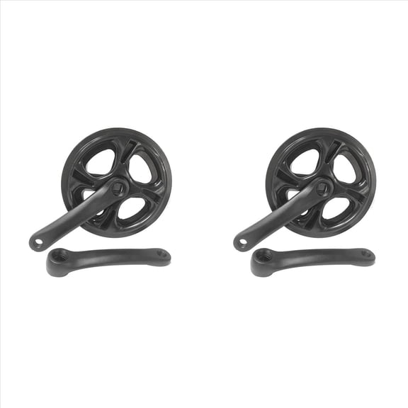2X Single Speed 42T Folding Bike Crankset Road 152 mm Crank Set Hollow Tooth Plate Sprocket Accessories