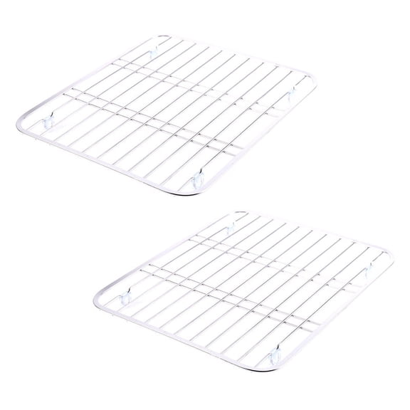 2X Sink Drainer Rack Multifunctional Kitchen Fruit Vegetable Dish Drying Rack Kitchen Sink Protector Grid