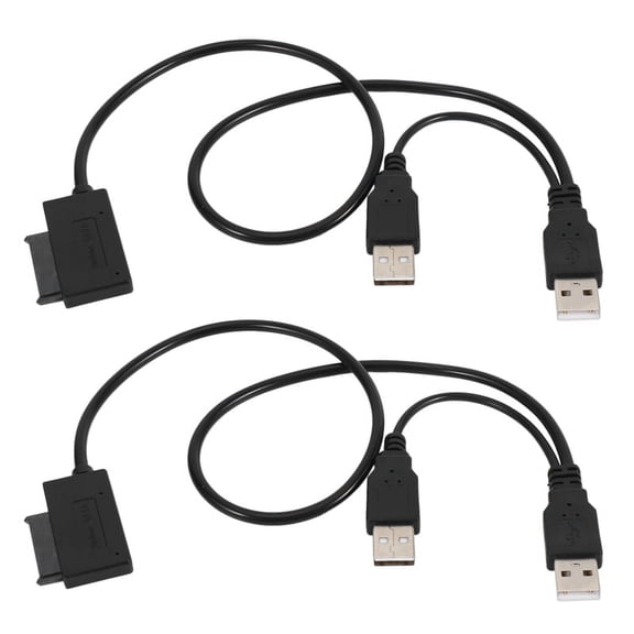 2X Slim Cable USB 2.0 to 7+6 External Power for Laptop Adapter Converter Support Window Xp/7/8/10 OS EM88