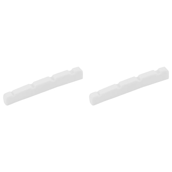 2X Slotted Curved Bone Bass Nut for 4 Strings Precision Jazz Bass, 4.2X3.2X4.6/4.6mm