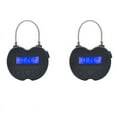 thumbnail image 1 of 2X Smart Time Lock LCD Display Time Lock USB Rechargeable Temporary Padlock Travel Electronic Black, 1 of 6