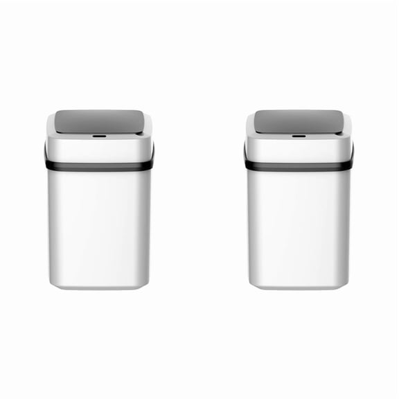 2X Smart Trash Kitchen Bathroom Recycling Automatic Sensor Dustbin Electric Waste Bin Waterproof Wastebasket for 13L