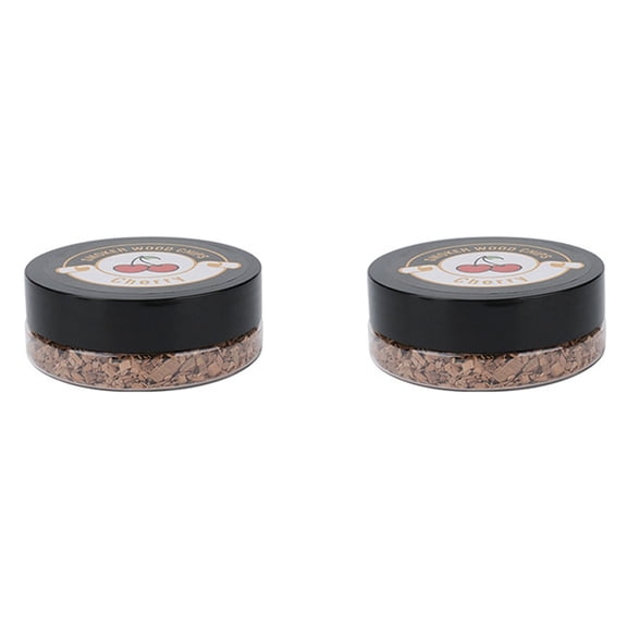 2X Smoking Wood Chips Food Smoker Smoked Cocktail Smoked Barbecue Fruit Tree Chips Sawdust Smoked Wood Block D