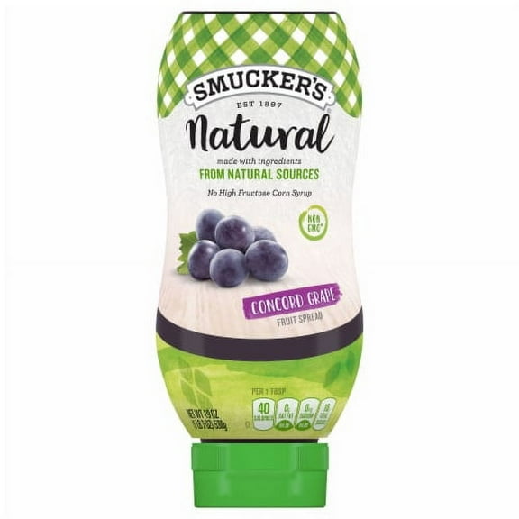 2X - Smucker's Natural Squeeze Concord Grape Jelly