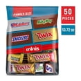 thumbnail image 1 of 2X - Snickers, Twix, Milky Way 3 Musketeers Minis Chocolate Candy Bars, Family Size - 13.72oz Bulk Bag, 1 of 5