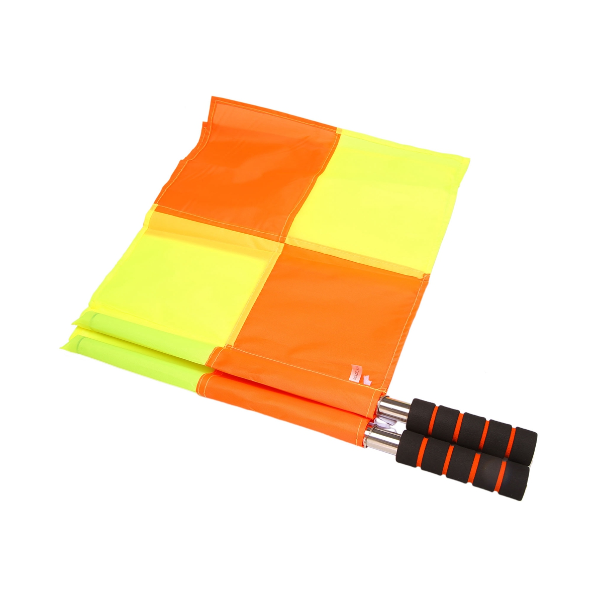 2X Soccer Referee Flags with Carrying Bag Football Judge Linesman