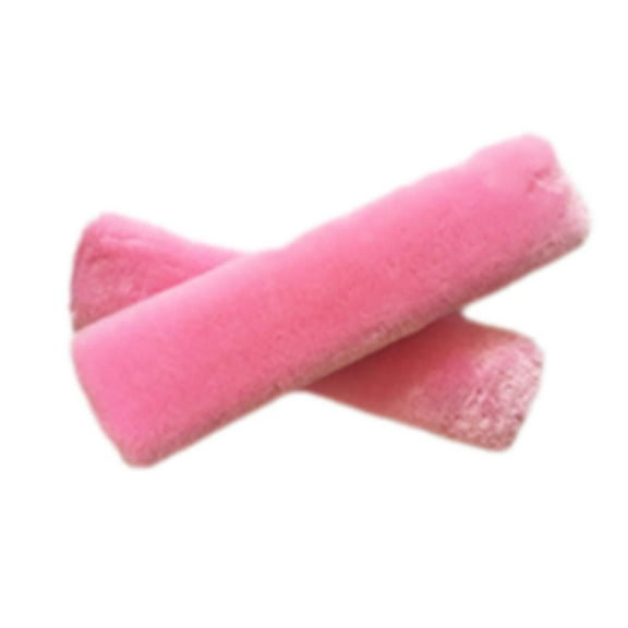 2X Soft Faux Sheepskin Car Seat Belt Pads Cover Shoulder Strap Covers H6N6