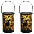 thumbnail image 1 of 2X Solar Garden Deer Lantern Lights Outdoor Waterproof Decorative Ornaments Table Lamp for Patio Yard Decor, 1 of 10