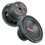 2X SoundXtreme ST-410 10 Inch 3000 Watts Power Car Audio Subwoofer with DVC Power Dual Voice Coil Configuration Frequency Response 30-2500Hz 90 dB Sensitivity
