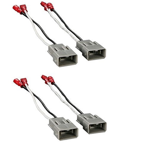 2X Speaker Connector Harness Adapter CAC-7800 72-7800 For 1982-UP Select Honda