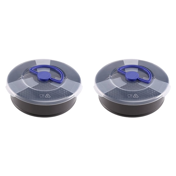 2X Springform Cake Tin, Round Springform Cake Tin, Non-Stick Cake Tin, Springform Pan with Lid and Removable Base