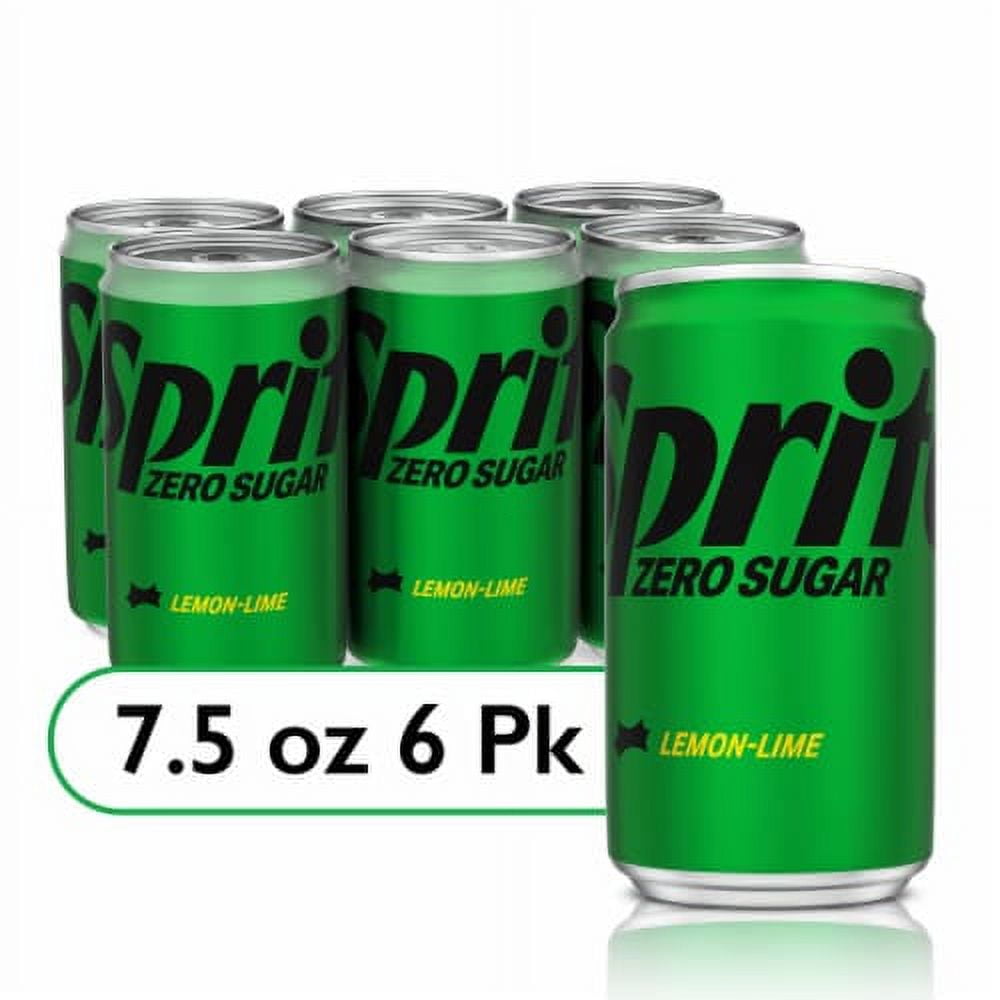 2X-Sprite Lemon Lime Zero Sugar Caffeiine Free Soda Mini Cans