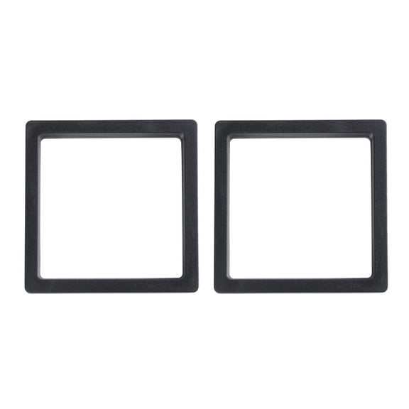 2X Square 3D Albums Floating Frame Holder Coin Box Jewelry Display Show Case, 9X9cm (With Base)