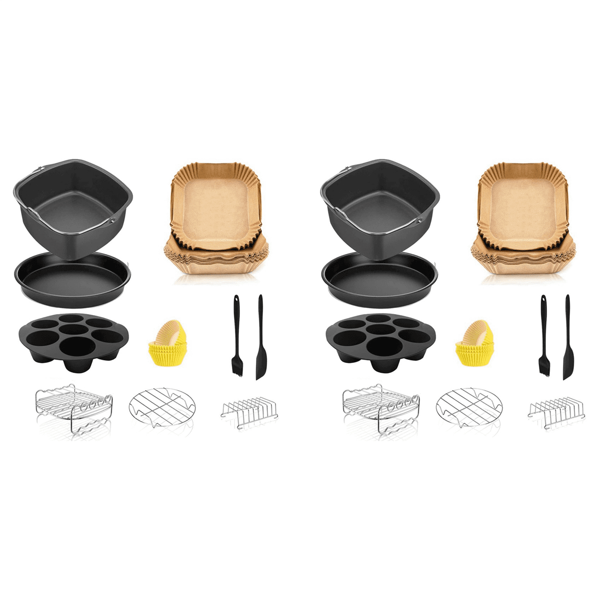 2X Square Air Fryer Accessories, for Instant Vortex Plus, 6.4L, XXL 6