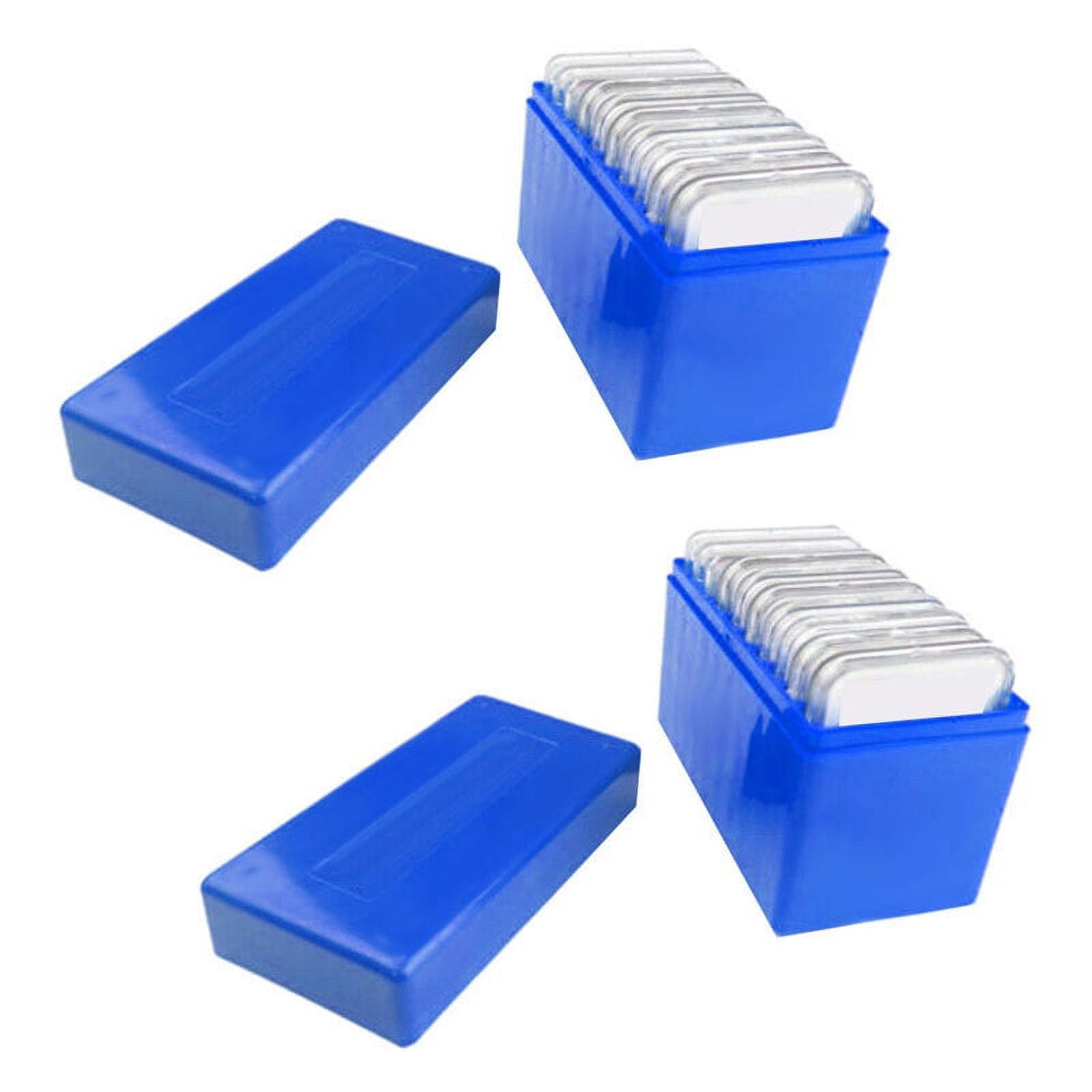 2X Square Plastic 10 Coin Capacity Holder Slab Storage Box Case Fit for ...
