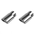 thumbnail image 1 of 2X Stainless Steel Car Exhaust Tip,2.1In to 1.5In Universal Pipe Modification Tail Throat (Silver), 1 of 8