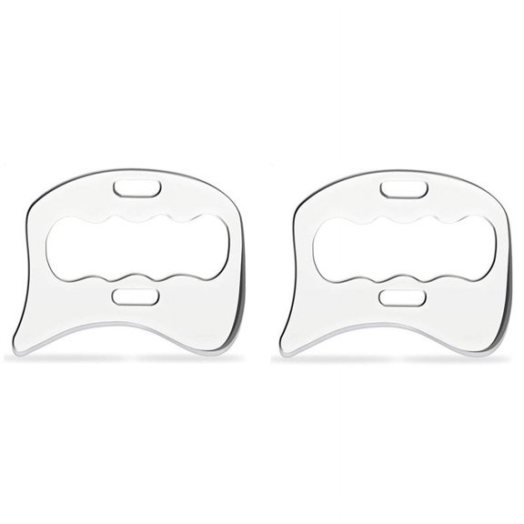 2X Stainless Steel Guasha Massage ,Iastm Scraping Tool for Soft Tissue Scraping Tool,Used for Back, Legs, Arms