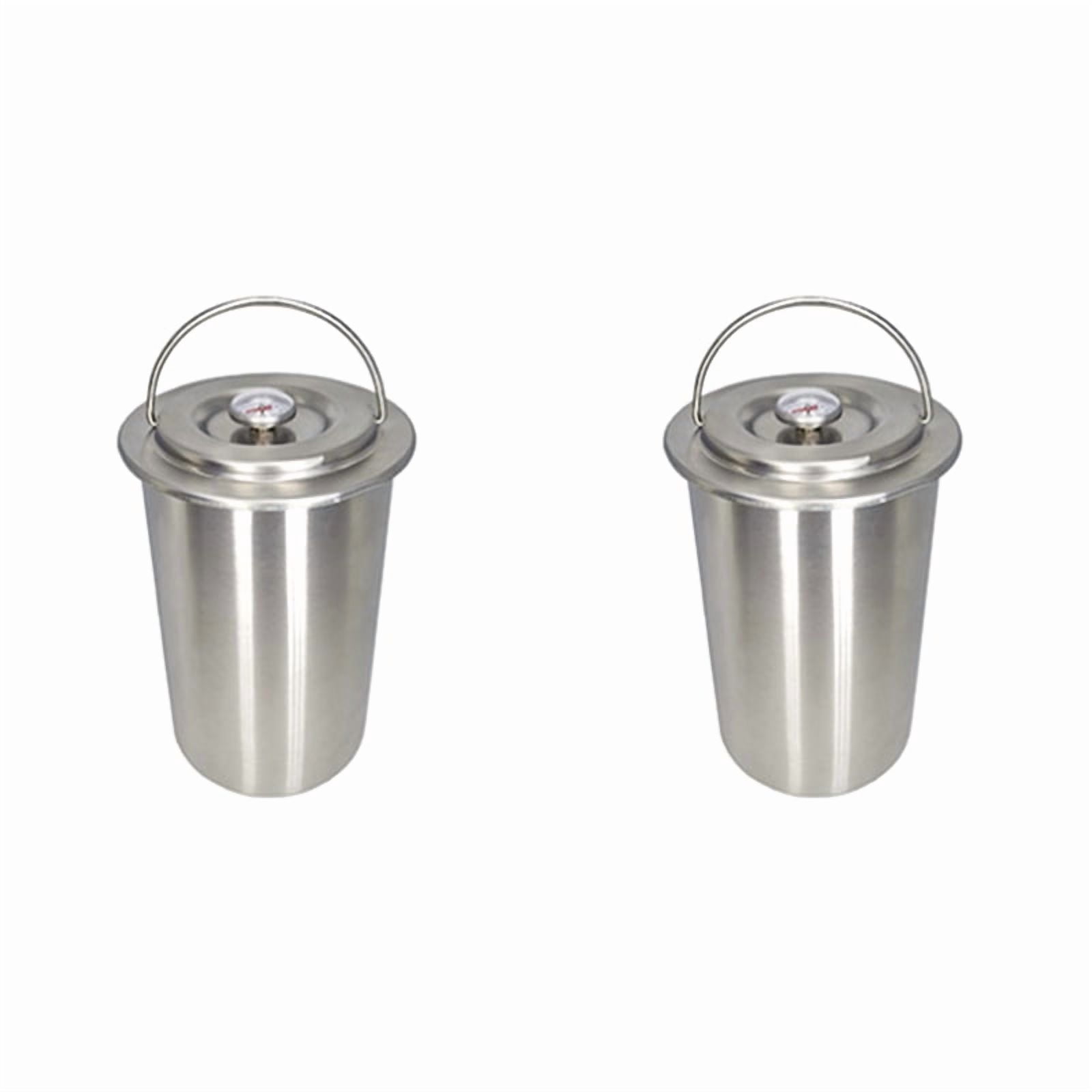 2X Stainless Steel Ham Press Maker Machine with Thermometer, Meat Poultry Kitchen Cooking Tools