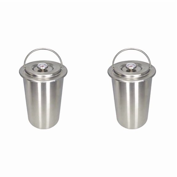 2X Stainless Steel Ham Press Maker Machine with Thermometer, Meat Poultry Kitchen Cooking Tools