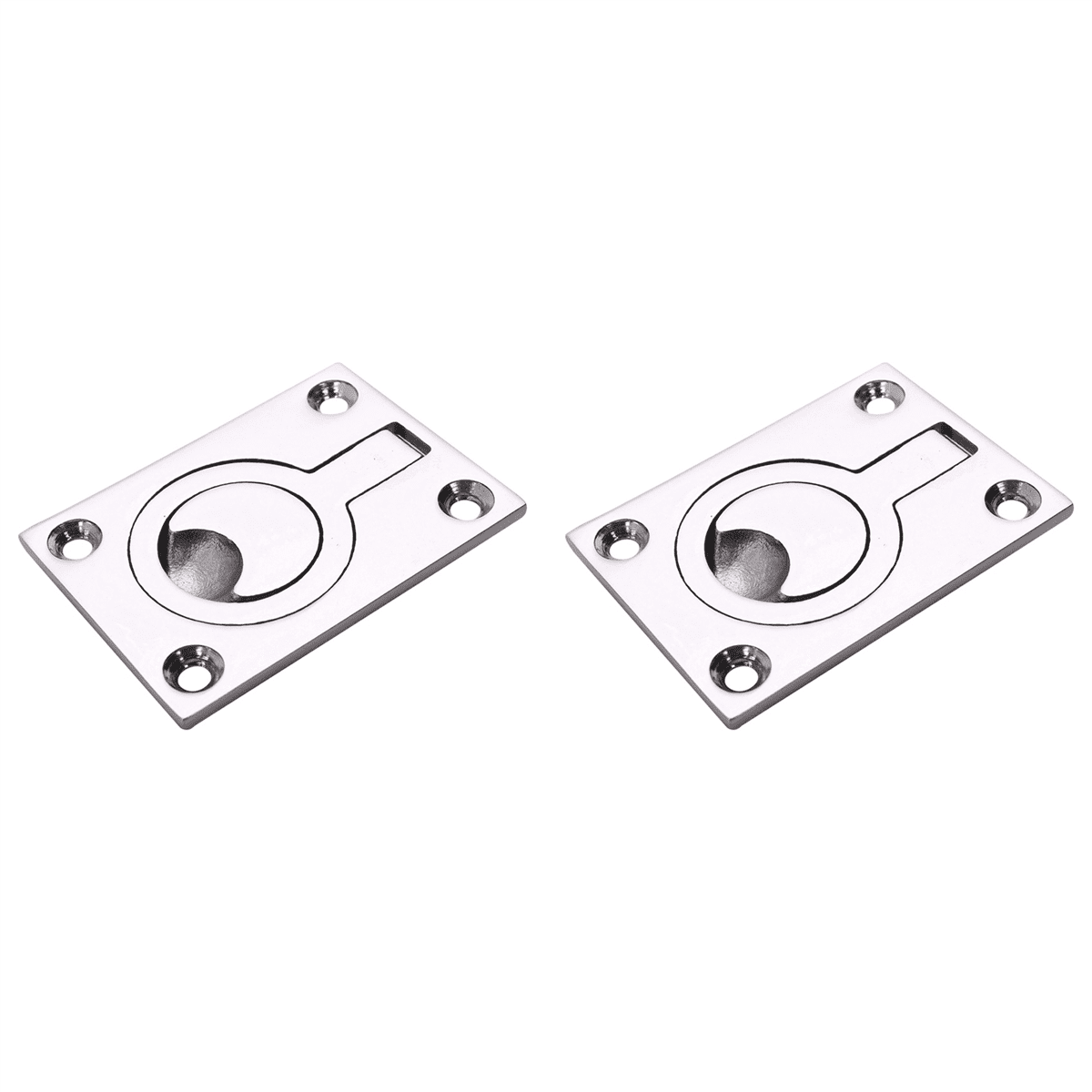 2X Stainless Steel Marine Boat Yacht Deck Hatch Flush Pull Lift Locker