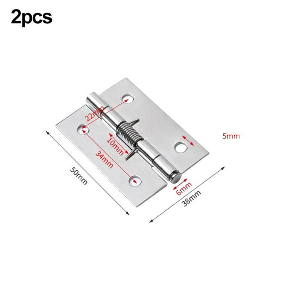 2X Stainless Steel Self Closing Spring Door Internal Hinge Diy Hardware Cabinet