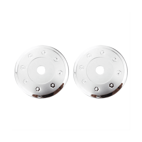 2X Stainless Steel Tank Cap Gas Box Cover Car-Styling Accessories for 206 207 C2
