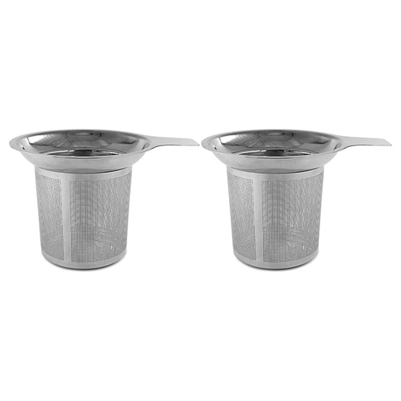 2X Stainless Steel Tea Strainer, Teapot, Tea Sieve, Coffee Cup