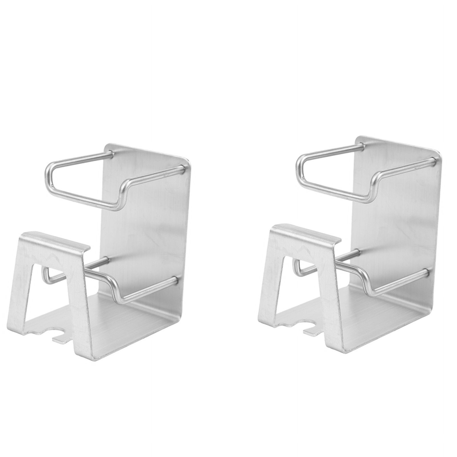 2X Stainless Steel Toothbrush Holder Wall Suction Bathroom Accessories