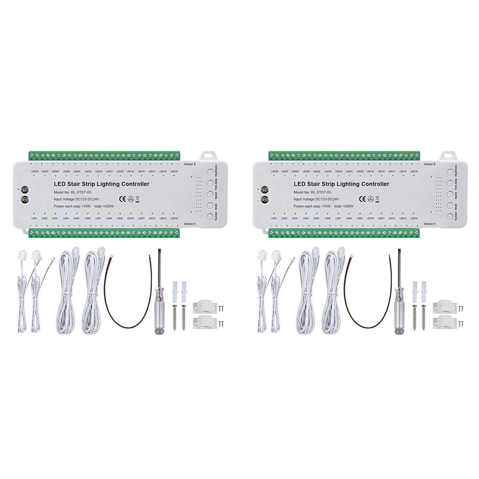 2X Stair LED Motion Sensor Controller Smart Stair Induction Controller