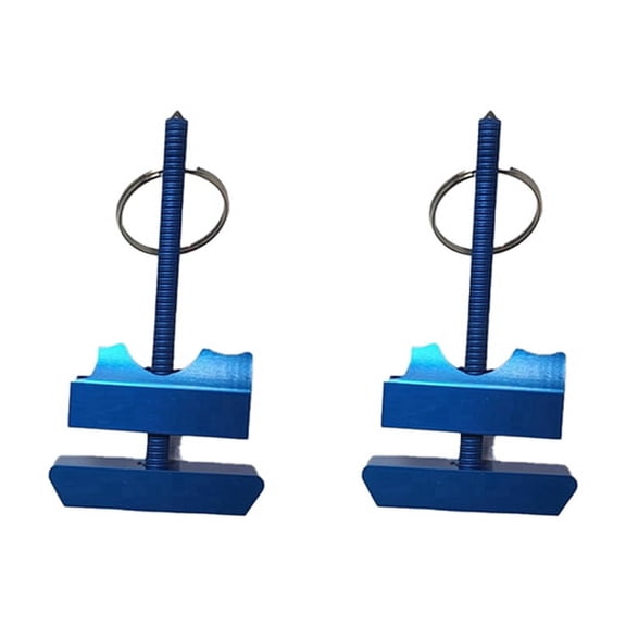 2X Stall Tool, Bathroom Stall Lock Keychain, Portable Door Lock for Hotel Rooms, Smart Shaker Tool, (Blue)