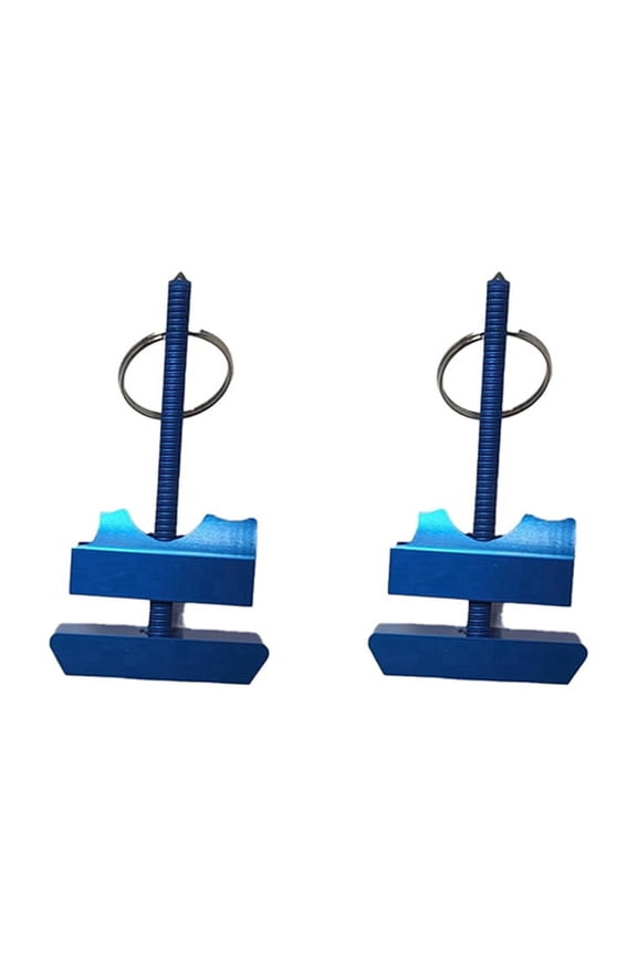 2X Stall Tool, Bathroom Stall Lock Keychain, Portable Door Lock for Hotel Rooms, Smart Shaker Tool, (Blue)